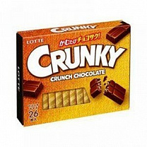 Шоколад Crunky хрустящий Экселент "LOTTE" набор 3,75 г x 26 шт 97,5 гр